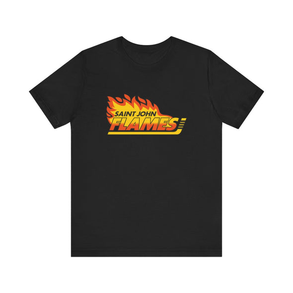T-shirt style années 1990 des Flames de Saint John (léger de qualité supérieure)