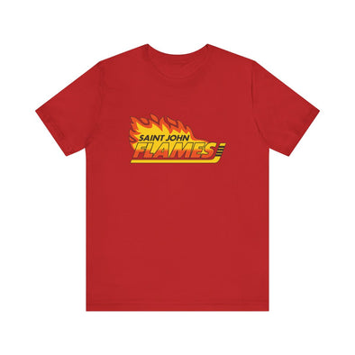 T-shirt style années 1990 des Flames de Saint John (léger de qualité supérieure)