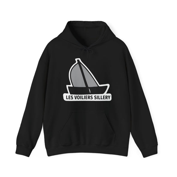 Les Voiliers Sillery Black Logo Hoodie