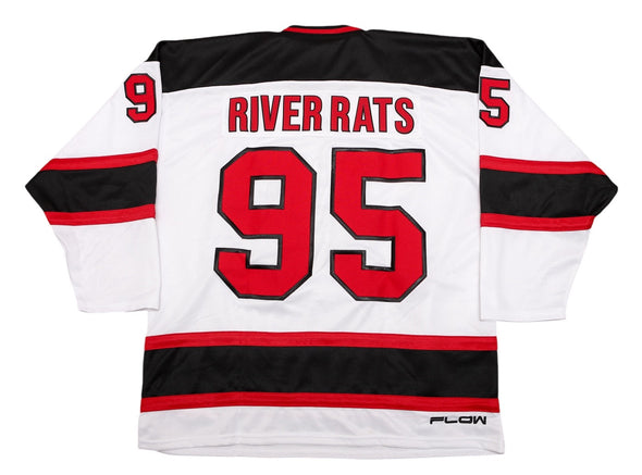 Maillot blanc Albany River Rats® des années 1990 (PERSONNALISÉ - PRÉCOMMANDE)