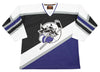 Baltimore Bandits 1995 Jersey (BLANK - PRE-ORDER) in black, white, and purple with retro bandit logo and vintage hockey style