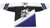 Baltimore Bandits 1995 Jersey (BLANK - PRE-ORDER) in black with vintage hockey dog logo and retro diagonal stripe design