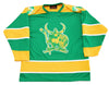 Buffalo Norsemen™ Viking Jersey (BLANK - PRE-ORDER) in green and yellow with vintage hockey Viking logo design