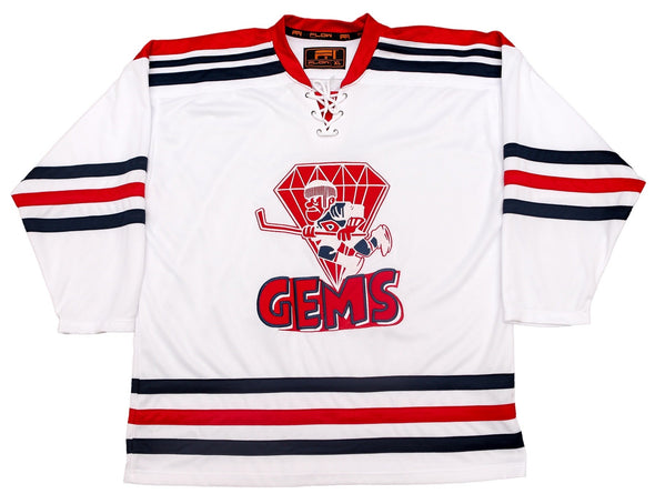 Maillot blanc Dayton Gems des années 1960 (VIERGE - PRÉCOMMANDE)