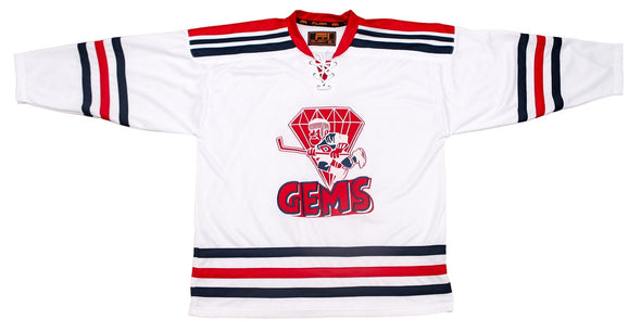 Maillot blanc Dayton Gems des années 1960 (VIERGE)