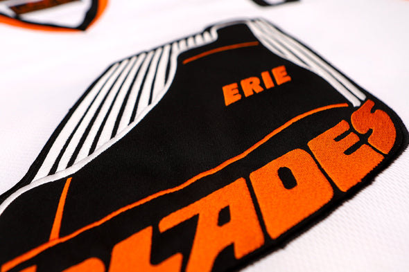 Maillot blanc des Erie Blades 1979-80 (VIERGE)