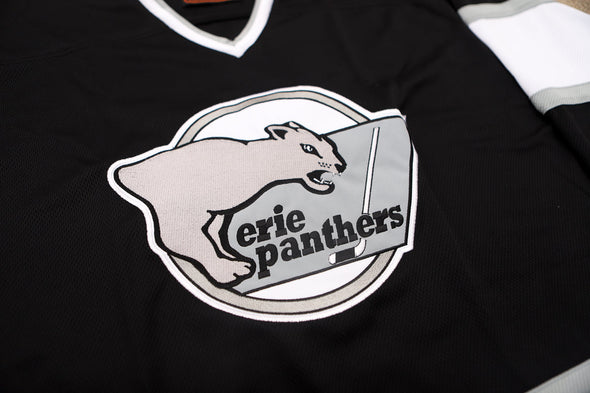 Maillot noir des Panthers d'Erie (VIERGE - PRÉCOMMANDE)