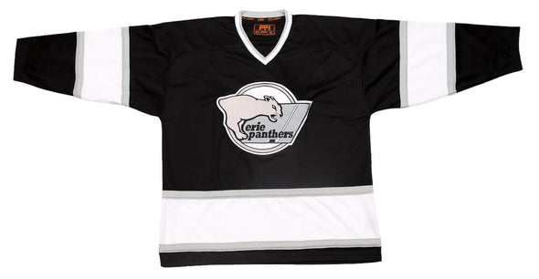 Maillot noir des Panthers d'Erie (VIERGE - PRÉCOMMANDE)