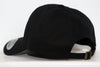 Columbus Chill Hat in black with adjustable strap and curved brim showing rear side of vintage hockey cap