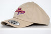 San Antonio Iguanas Hat in beige with vintage orange and purple embroidered logo on front panel and adjustable strap