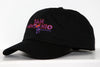 San Antonio Iguanas Hat in black with orange and purple embroidered vintage iguana logo on front panel