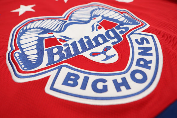 Maillot rouge Billings Bighorns (PERSONNALISÉ - PRÉCOMMANDE)