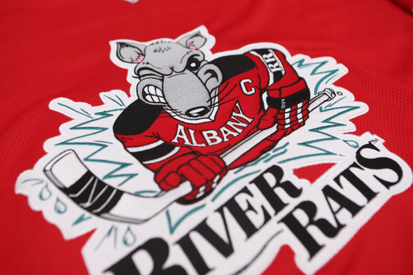 Maillot rouge Albany River Rats® des années 1990 (VIERGE)