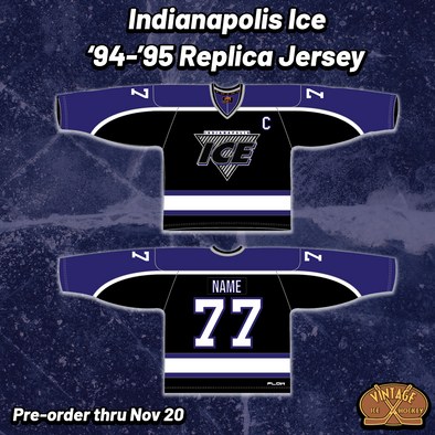 Indianapolis Ice 94-95 Replica Jersey (CUSTOM - PRE-ORDER)