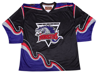 Maillot réplique noir Lowell Lock Monsters (VIERGE - PRÉCOMMANDE)