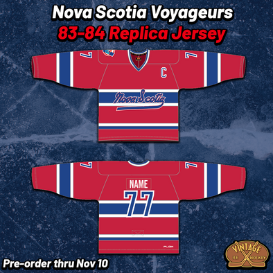 Nova Scotia Voyageurs 83-84 Replica Jersey (CUSTOM - PRE-ORDER)