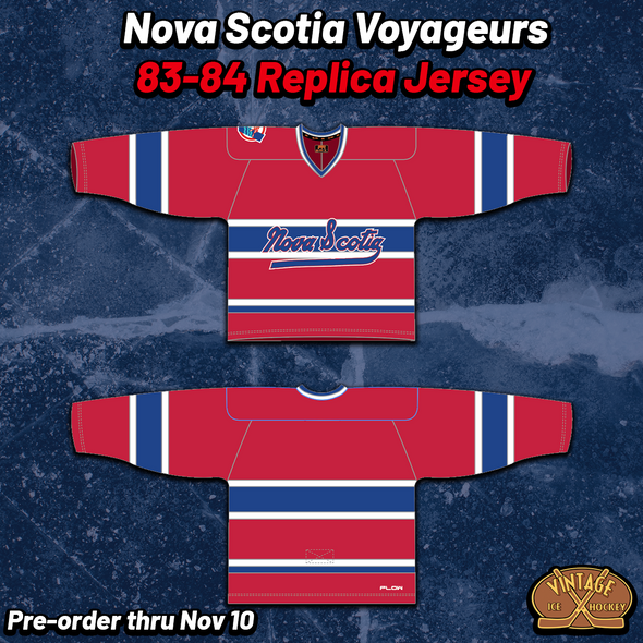 Nova Scotia Voyageurs 83-84 Replica Jersey (BLANK - PRE-ORDER)