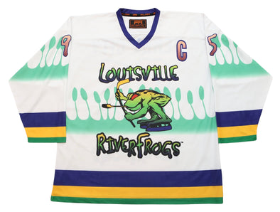 Maillot blanc Louisville RiverFrogs™ 1995 (PERSONNALISÉ - PRÉCOMMANDE)