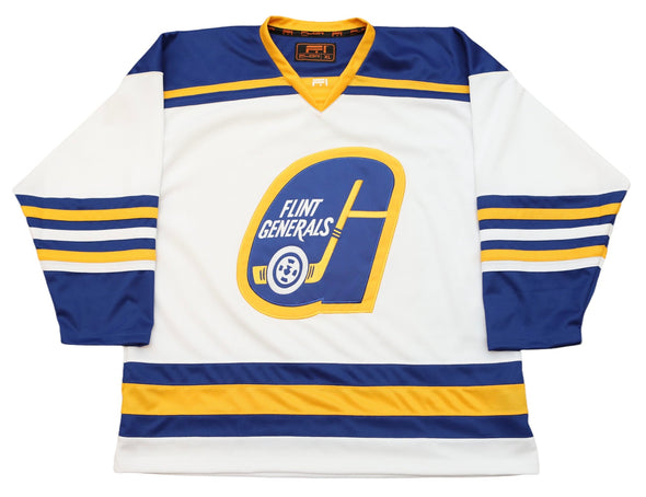 Flint Generals™ 1975-76 White Jersey (BLANK)