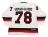 Grand Rapids Owls™ 1978-79 White Jersey (CUSTOM - PRE-ORDER) with vintage hockey style and large 78 on back
