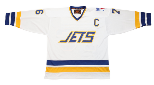 Maillot blanc des Jets de Johnstown des années 70 (PERSONNALISÉ - PRÉCOMMANDE)