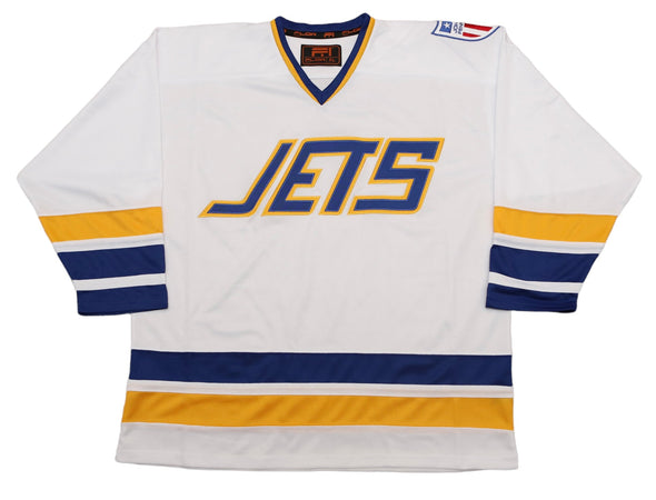 Maillot blanc des Jets de Johnstown du milieu des années 70 (VIERGE)