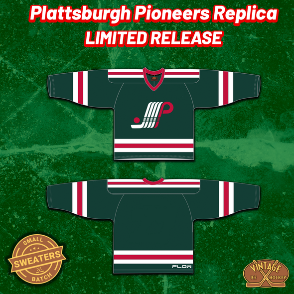 Maillot réplique des pionniers de Plattsburgh (VIERGE - PRÉCOMMANDE)