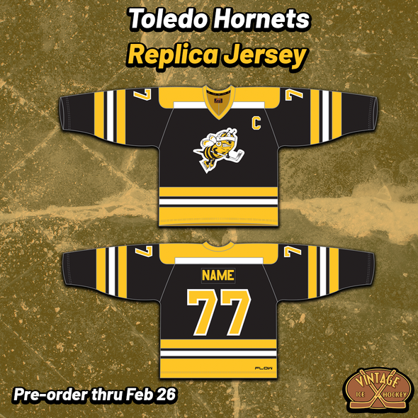 Maillot réplique des Toledo Hornets (PERSONNALISÉ - PRÉCOMMANDE)