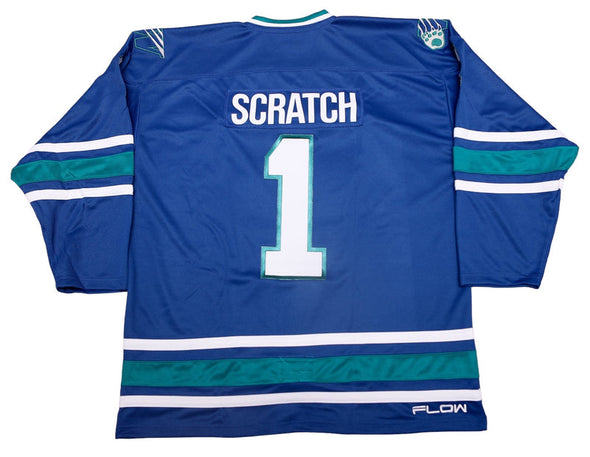 Maillot bleu réplique des Worcester IceCats™ (PERSONNALISÉ - PRÉCOMMANDE)