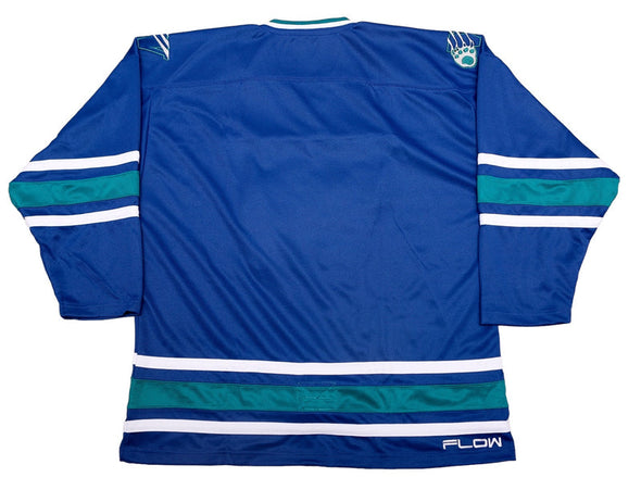 Maillot bleu réplique des Worcester IceCats™ (VIERGE)