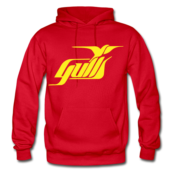 Hampton Gulls Yellow Logo Hoodie (SHL) - red