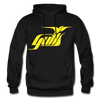 Hampton Gulls Yellow Logo Hoodie (SHL) - black