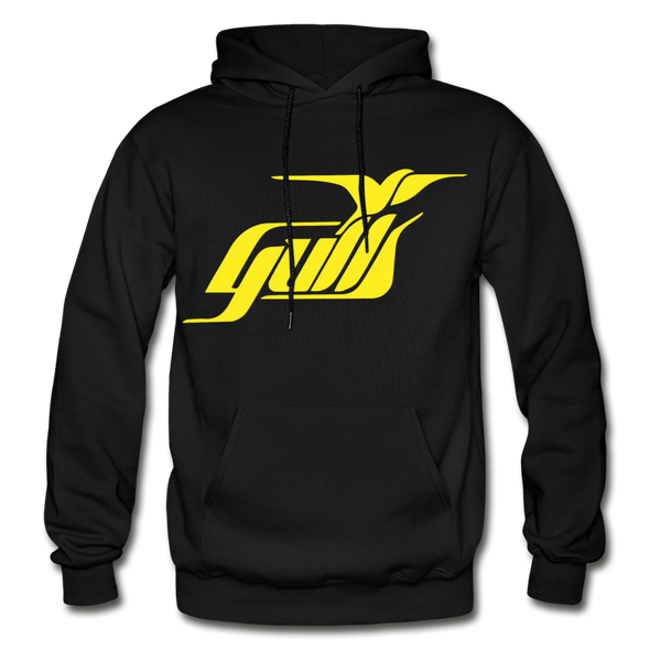 Hampton Gulls Yellow Logo Hoodie (SHL) - black