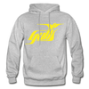 Hampton Gulls Yellow Logo Hoodie (SHL) - heather gray