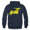 Hampton Gulls Yellow Logo Hoodie (SHL) - navy