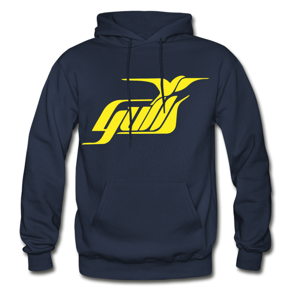 Hampton Gulls Yellow Logo Hoodie (SHL) - navy