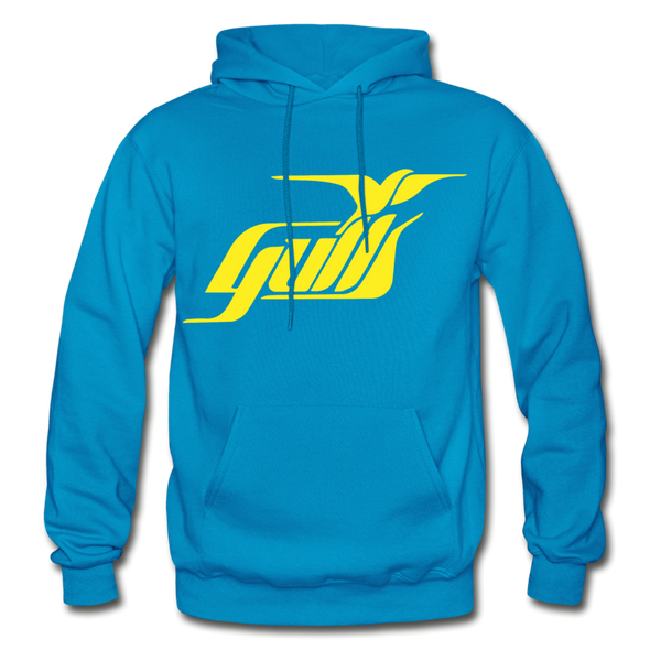 Hampton Gulls Yellow Logo Hoodie (SHL) - turquoise