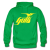 Hampton Gulls Yellow Logo Hoodie (SHL) - kelly green