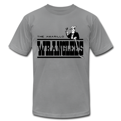 Amarillo Wranglers Black Logo T-Shirt (Premium) - slate