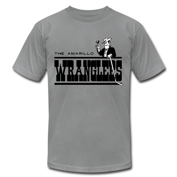 Amarillo Wranglers Black Logo T-Shirt (Premium) - slate