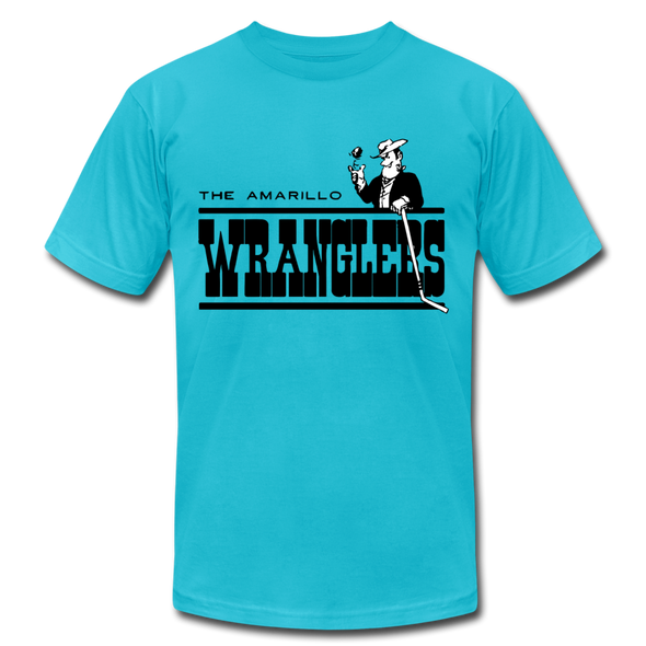 Amarillo Wranglers Black Logo T-Shirt (Premium) - turquoise