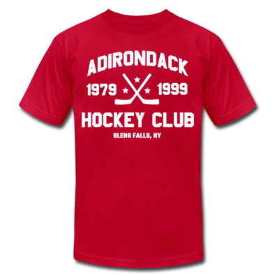 Adirondack Hockey Club T-Shirt (Red, Premium Lightweight) - red