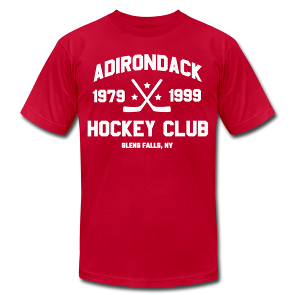 Adirondack Hockey Club T-Shirt (Red, Premium Lightweight) - red