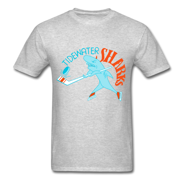 Tidewater Sharks Logo T-Shirt (SHL) - heather gray