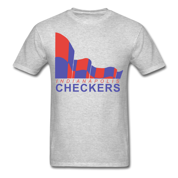 Indianapolis Checkers Logo T-Shirt (CHL) - heather gray