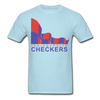 Indianapolis Checkers Logo T-Shirt (CHL) - powder blue