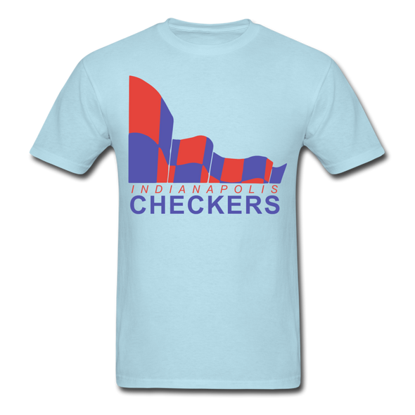 Indianapolis Checkers Logo T-Shirt (CHL) - powder blue