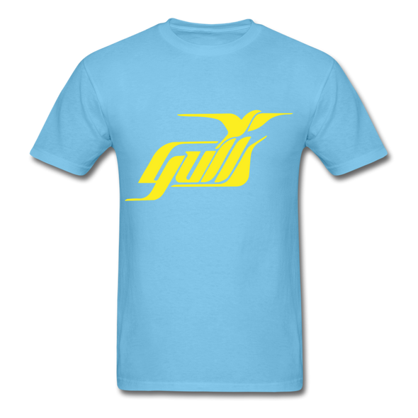 Hampton Gulls Yellow Logo T-Shirt (SHL) - aquatic blue