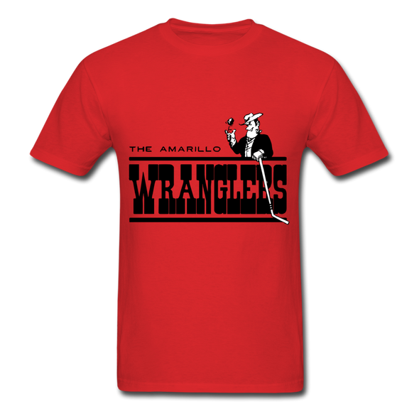 Amarillo Wranglers Black Logo T-Shirt (CHL) - red