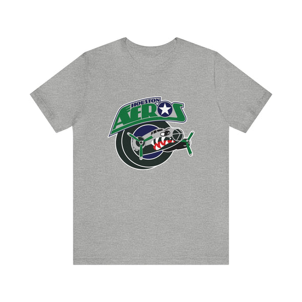 T-shirt Houston Aeros des années 1990 (léger de qualité supérieure)